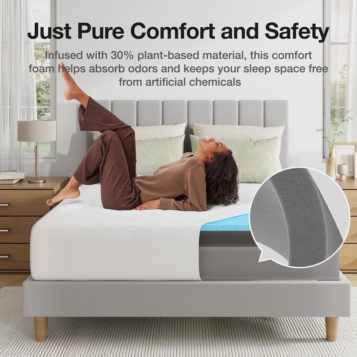 CertiPUR-Certified 12 Inch Gel Memory Foam Mattress