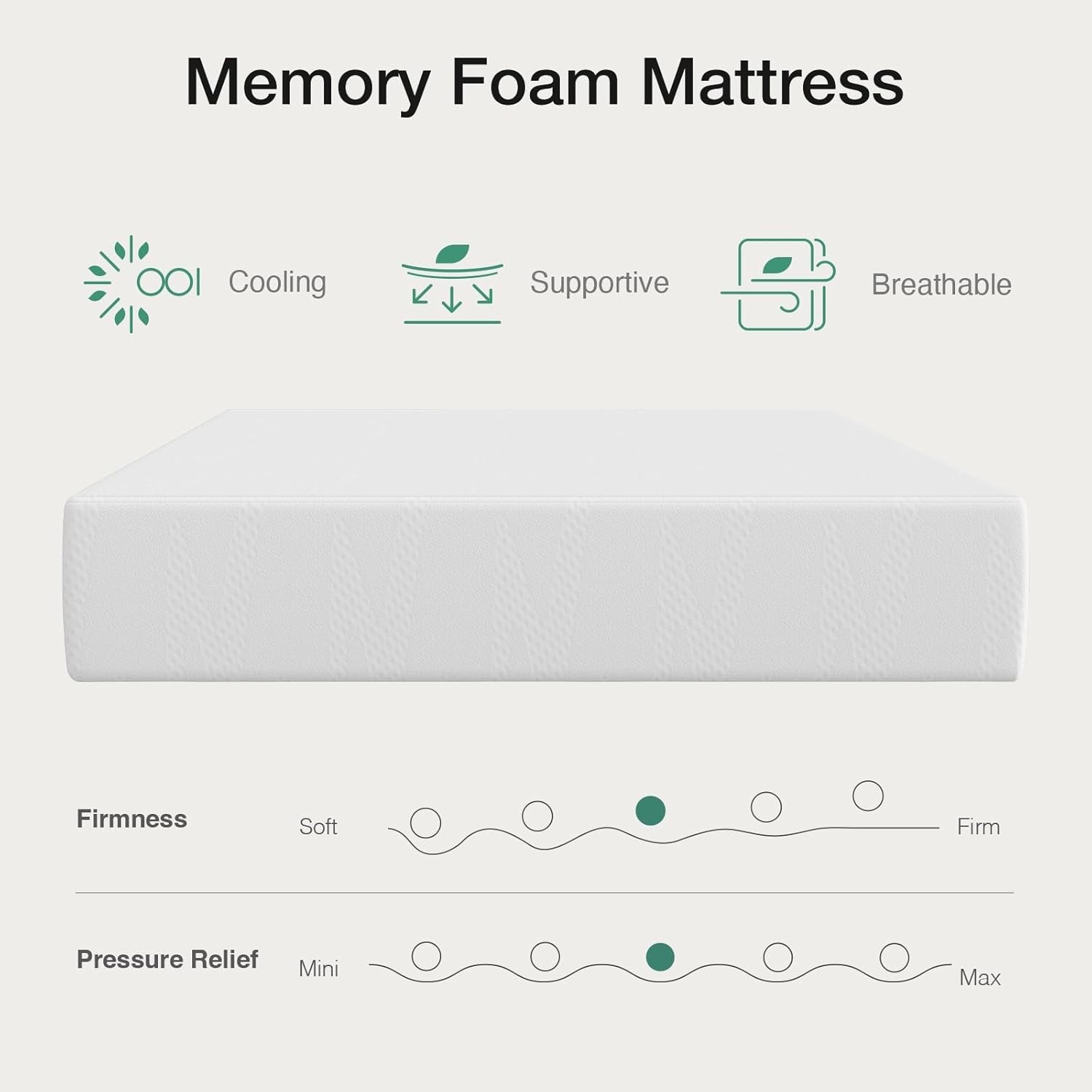 Twin Mattress, 6 Inch Twin Bed Mattress for Kids, Gel Memory Foam Mattresses …