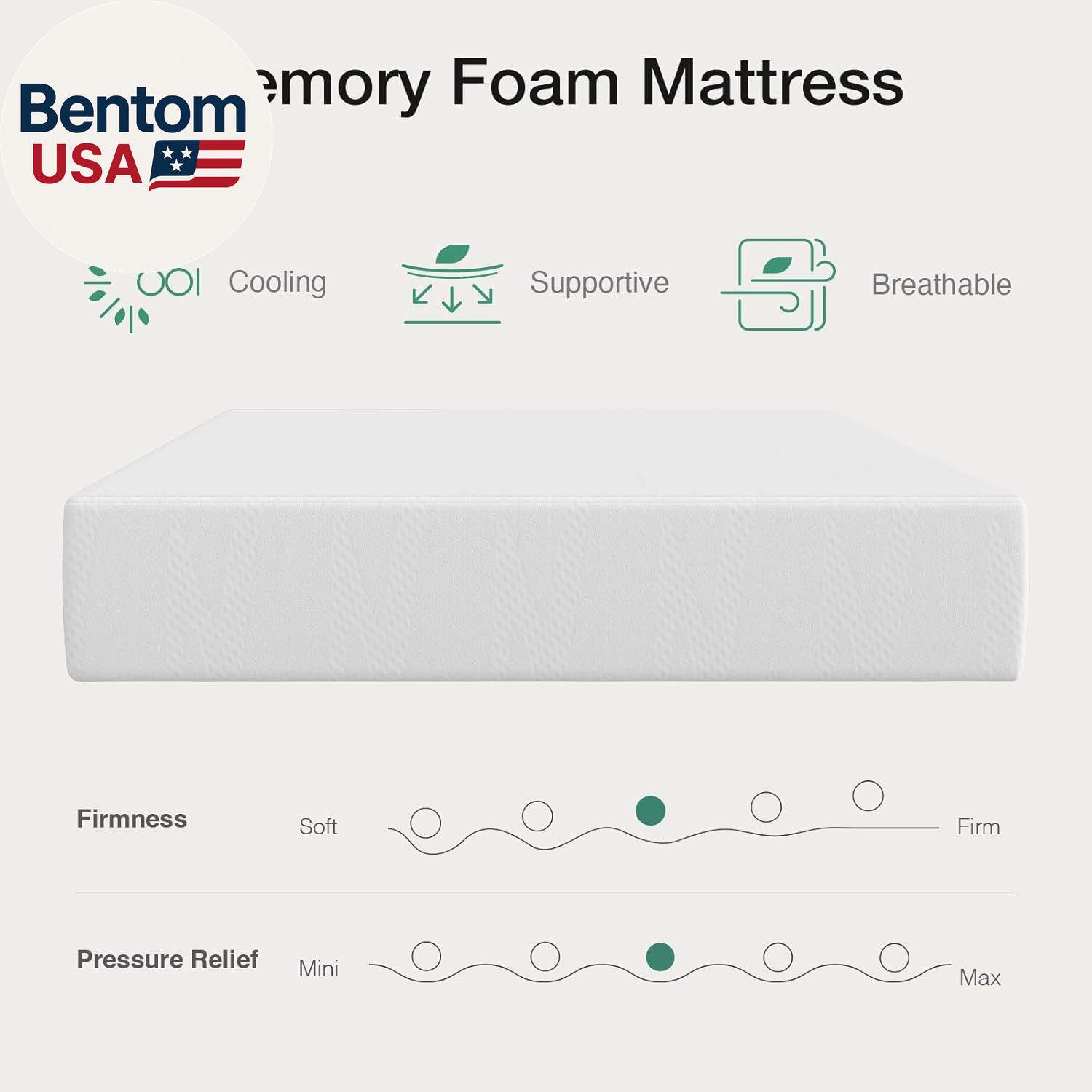 Twin Mattress for Kids, 5 Inch Twin Bed Mattresses in a Box, Gel Memory Foam Mat
