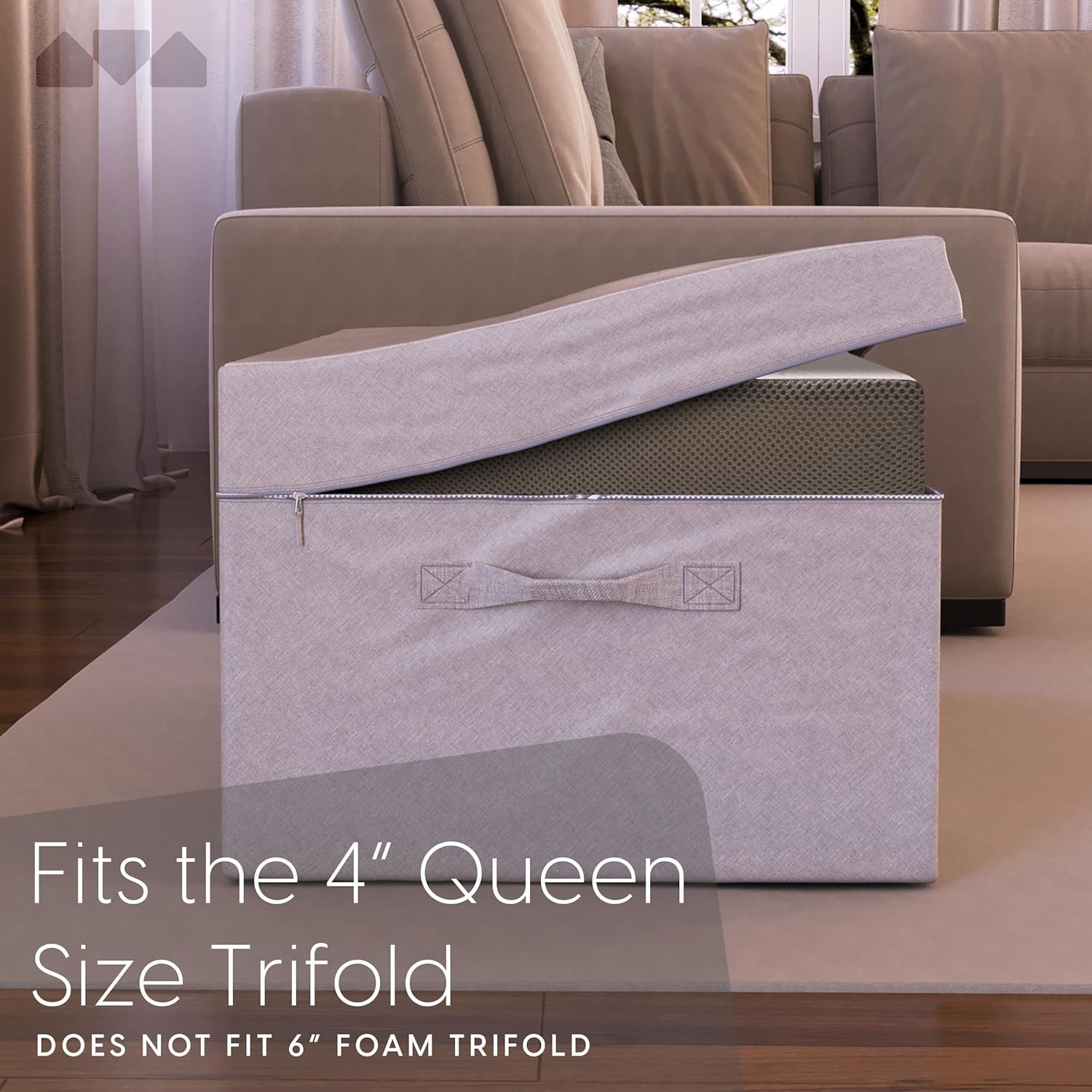 Custom-Fit Carry Case for 4″ Queen Folding Mattress – Keeps Out Dust & Moisture