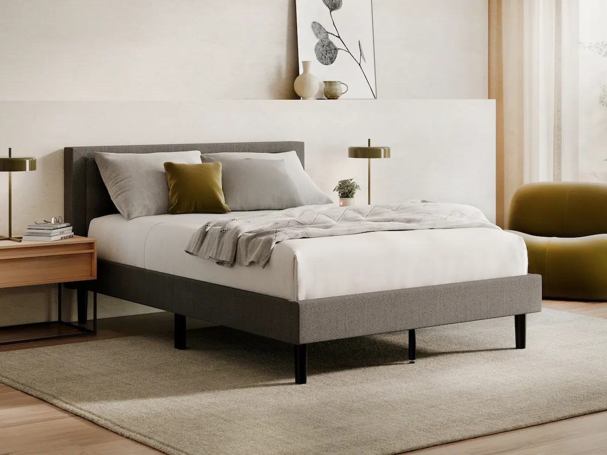 GENERIC THE FRAME AND HEADBOARD – FULL SIZE – GRAY – Scratch & Dent