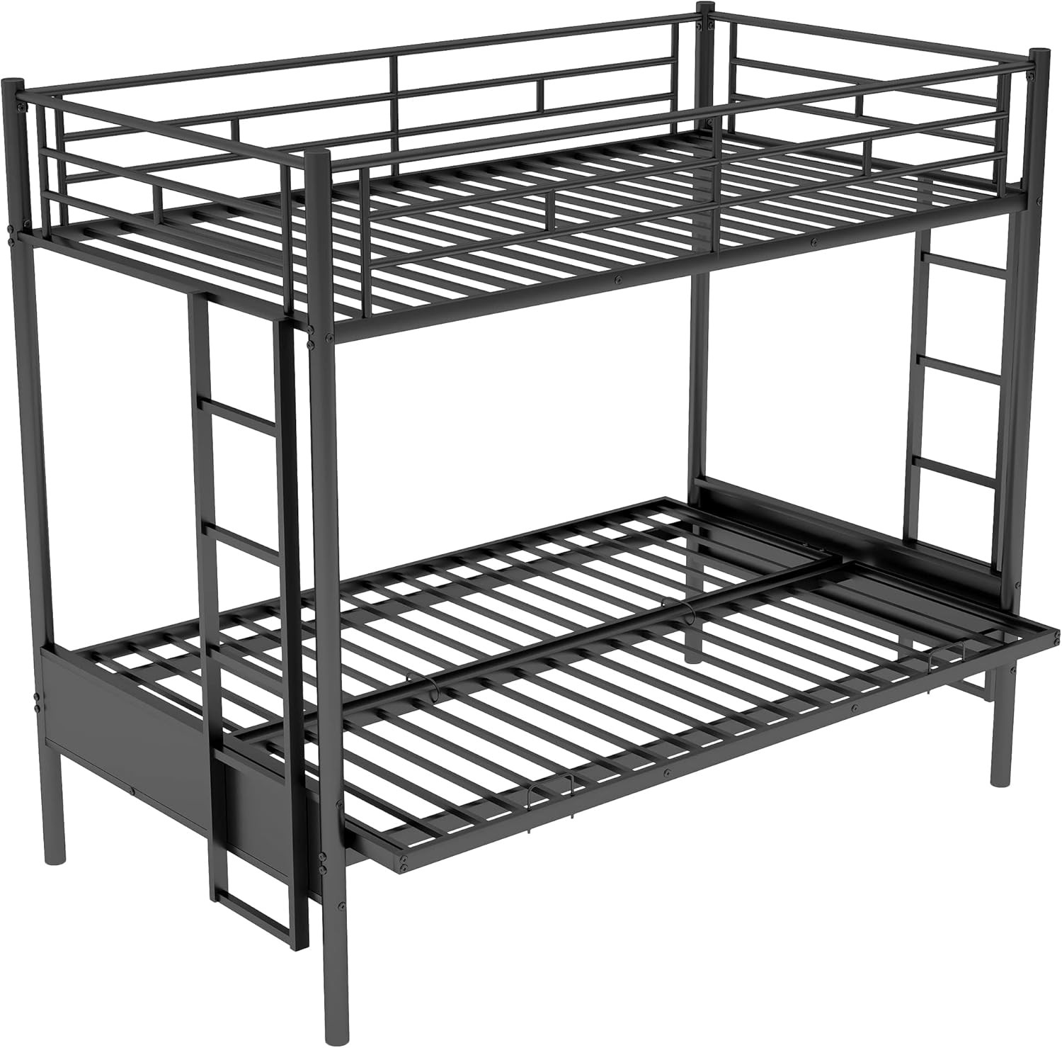 Twin Over Futon bunk Bed, Futon bunk Bed, loft Bed with futon,