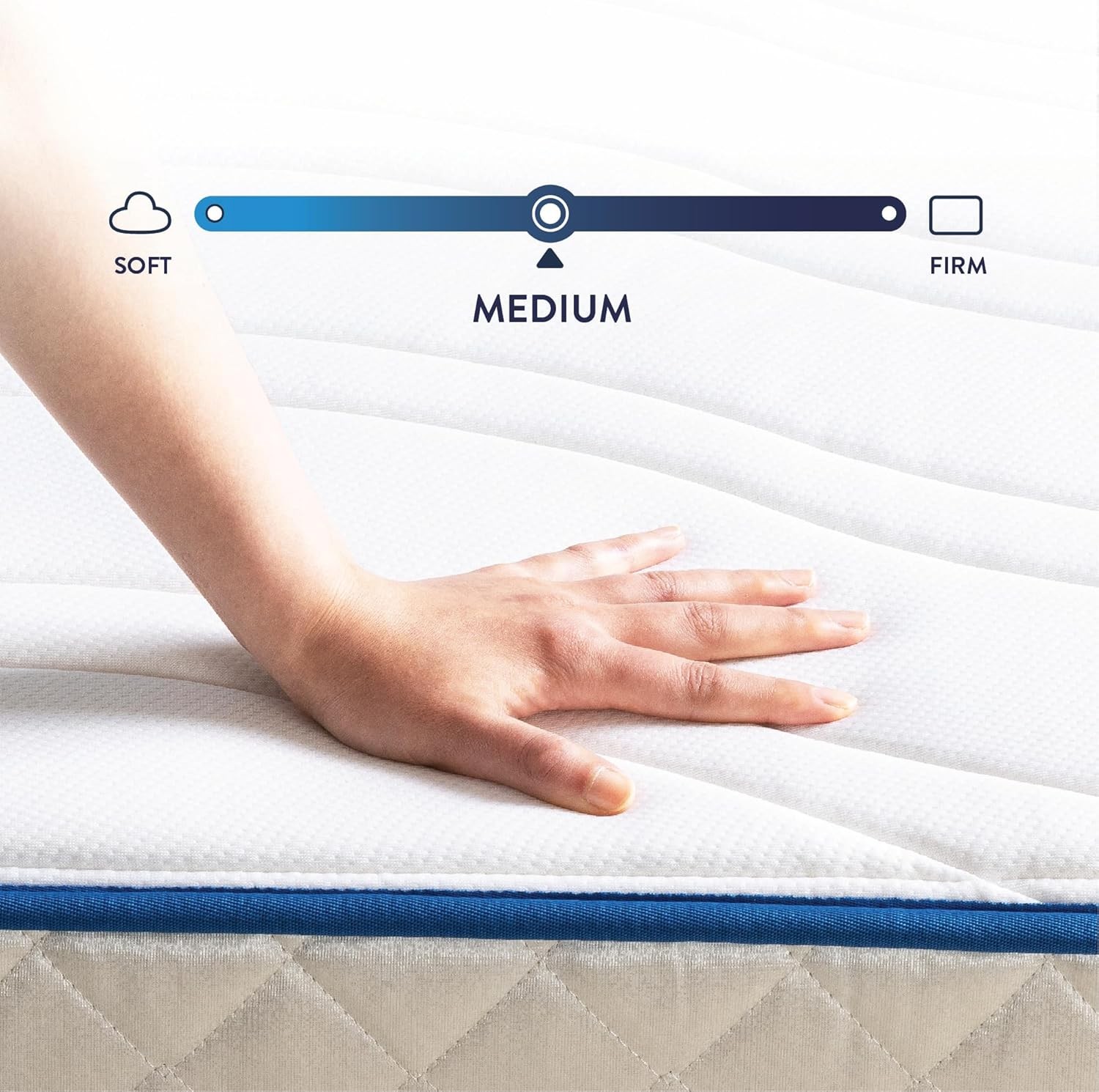 Best Price Mattress 8 Inch Bonnell Spring Hybrid Mattress, Tight Top, Certified