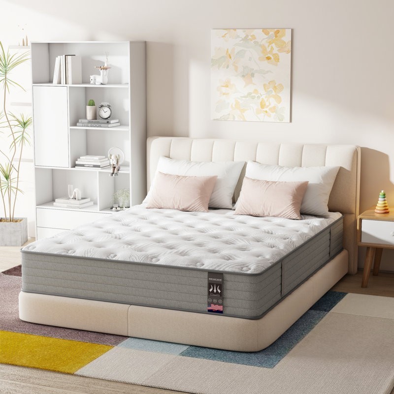 Queen Hybrid Mattress 12″ Gel Memory Foam & Pocket Spring in a Box Edge Support
