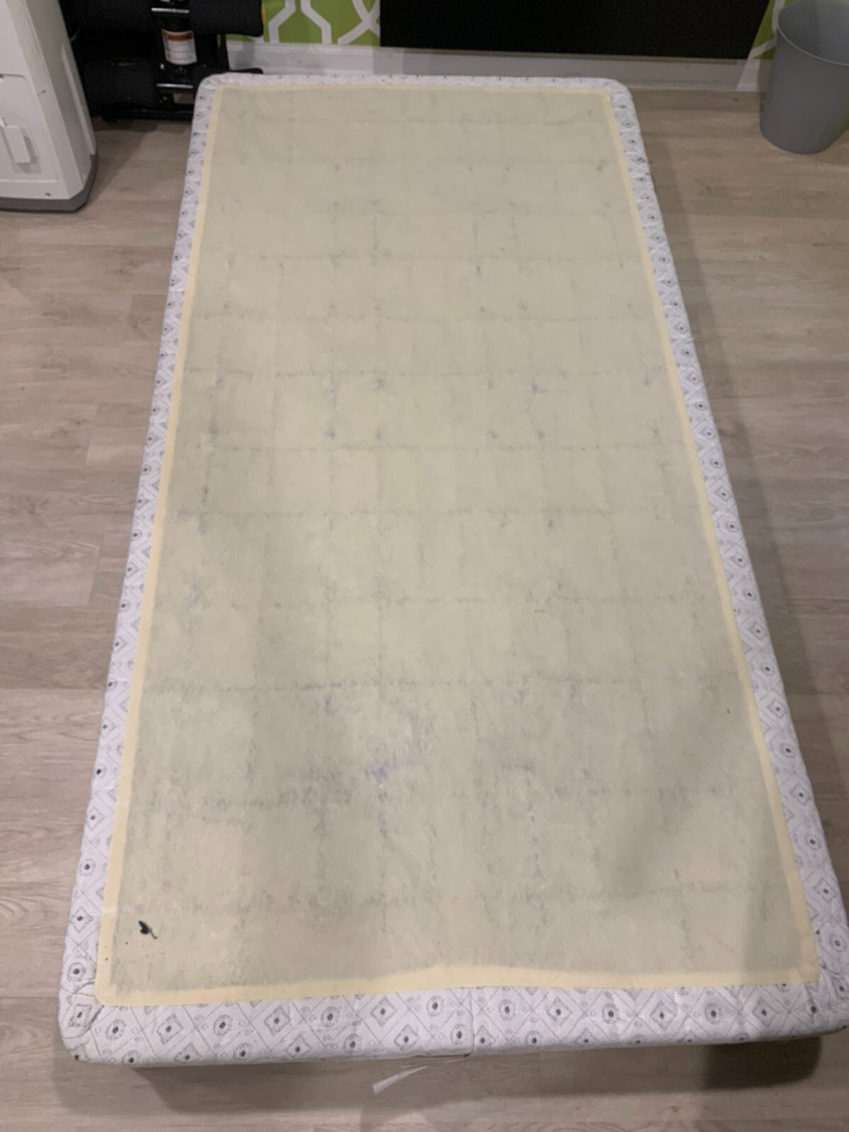Serta Spring Box created by Serta mattress company 63% Resin Fiber 37% polyester