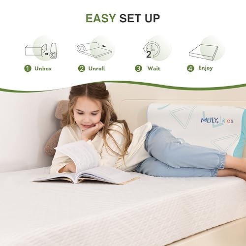 Mattress in a Box, 5 inch Mattresses Made in USA for Kids Bed Twin 5 Inch