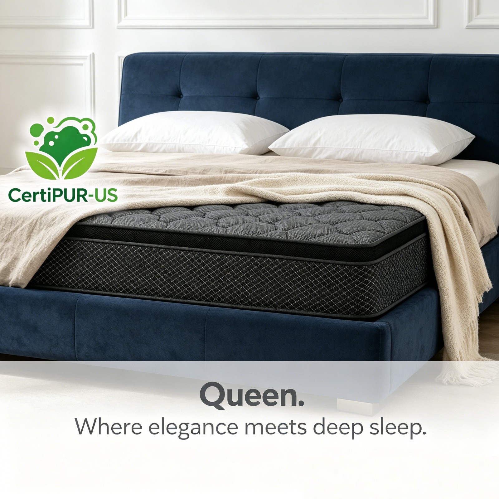 12 inch Gel Memory Foam Mattress Hybrid Pocket Spring Queen Rolled Bed In A Box
