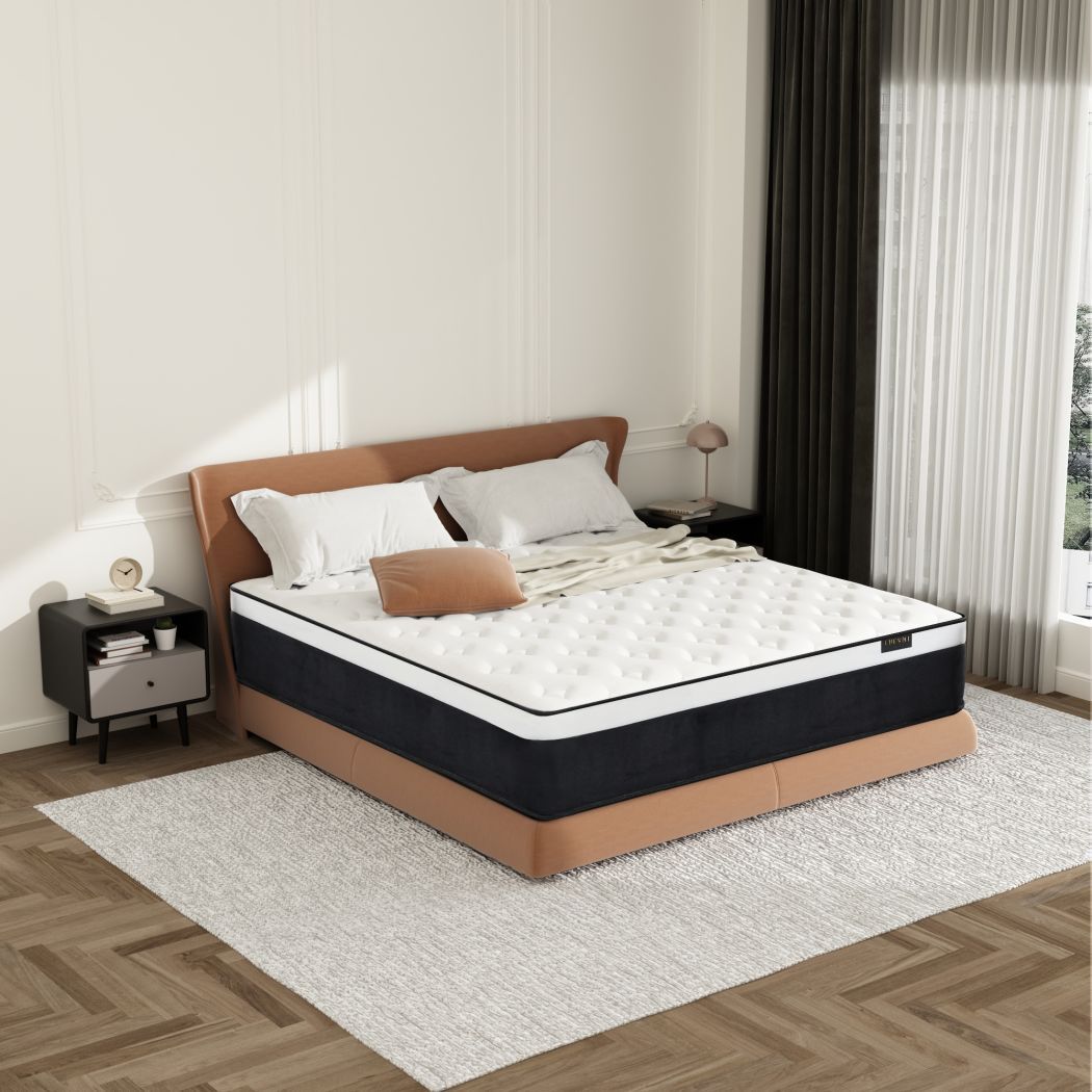 10″12″14″ Twin Full Queen King Size Mattress Hybrid Foam Pocket Coils Bed In Box