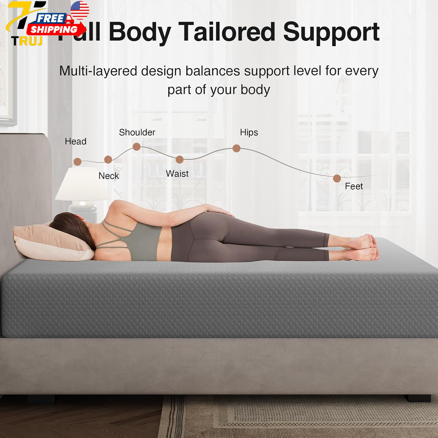 Novilla King Size Mattress 12 Inch Memory Foam Mattress King for Cool Night Slee