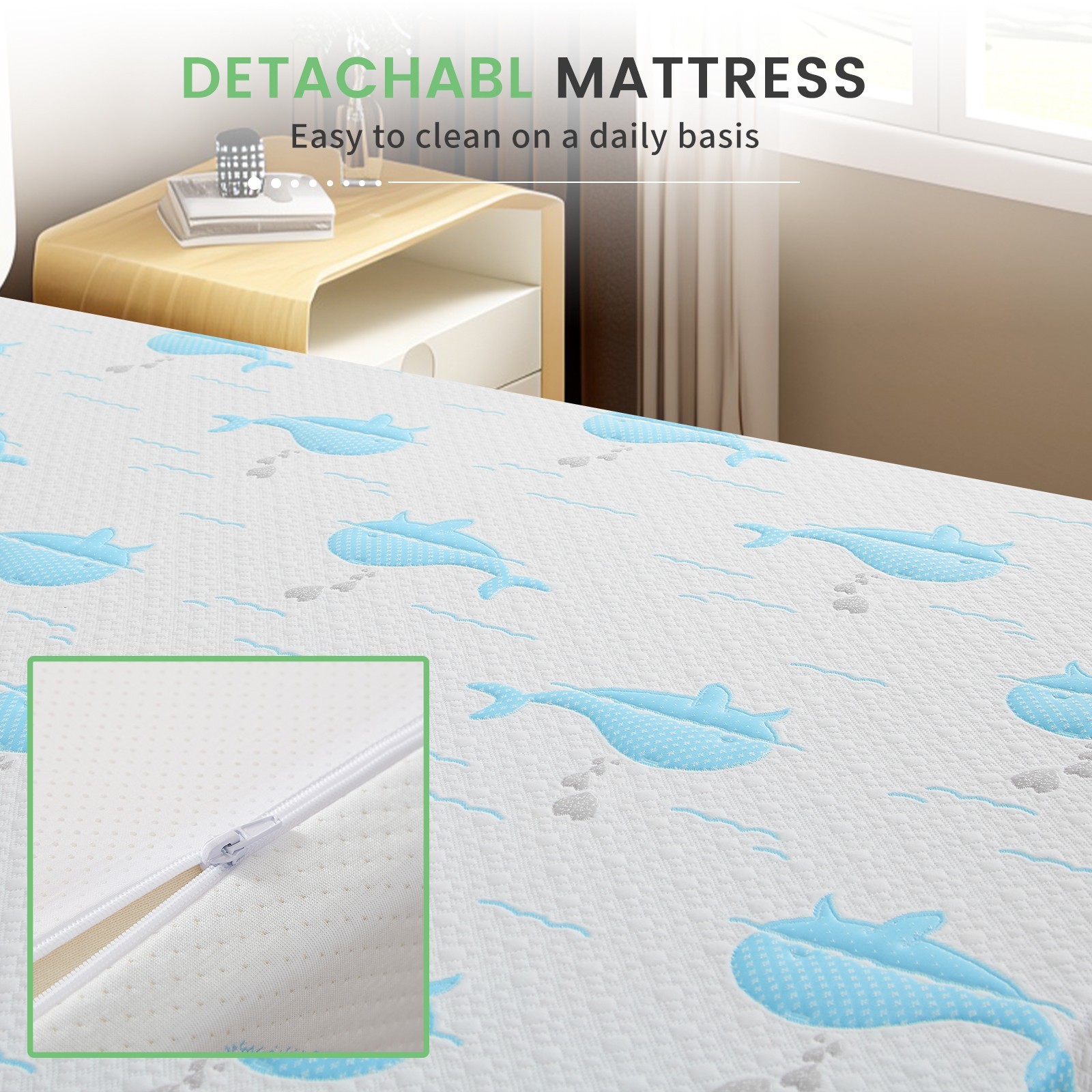 5″ 6″ Cooling Gel Memory Foam Mattress with Breathable Washable Cover in a Box