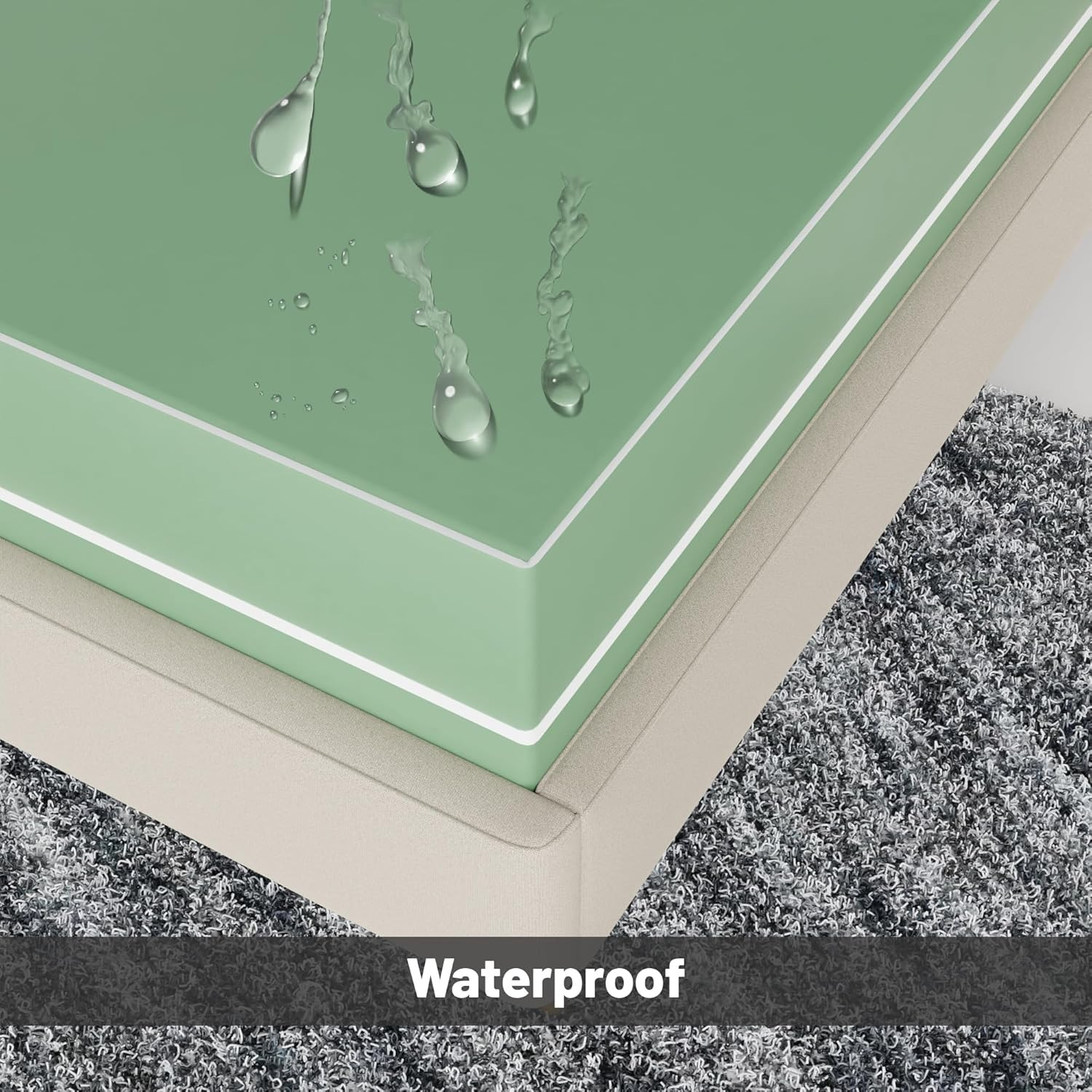 8″ Firm Double-Sided Waterproof Innerspring Mattress & Boxspring Set, Twin