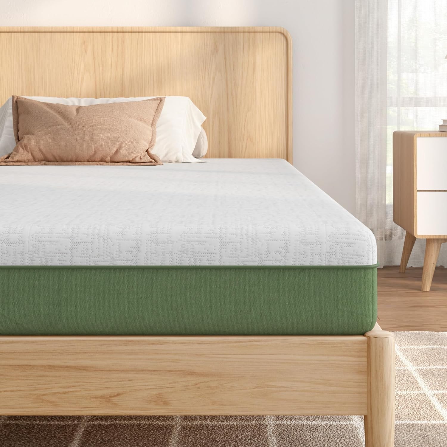 Twin Mattress 6 Inch Gel Memory Foam Medium Firm Washable Cover Bed Box