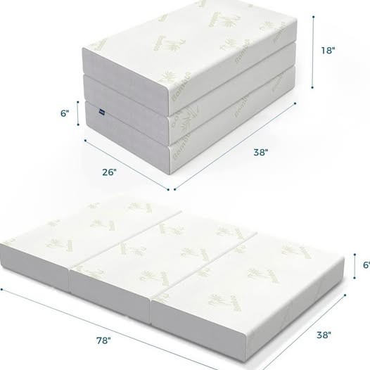Giantex HT1121 Convertible Tri-folding Foam Mattress