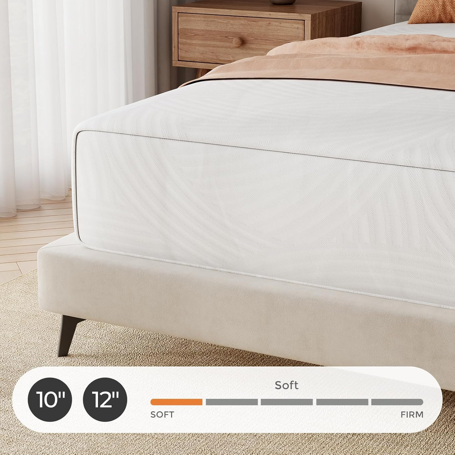 12″ Plush Queen Memory Foam Mattress – Ultimate Comfort & Motion Isolation