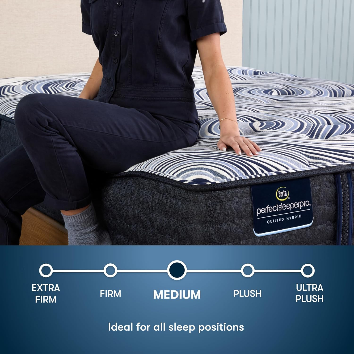 Perfect Sleeper Pro 14″ Cal King Hybrid Mattress – 100 Night Trial & Cooling Tec