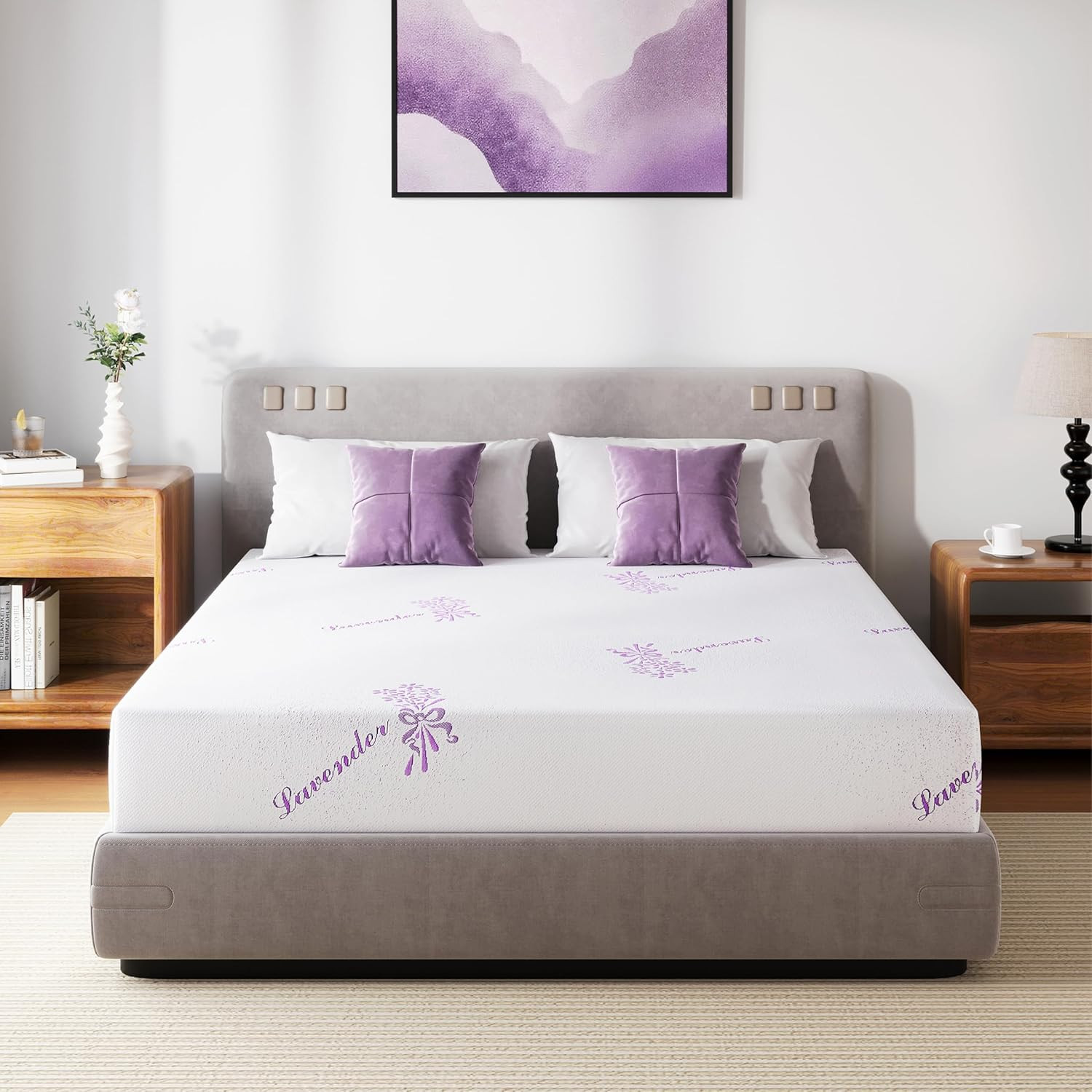 8″ Twin Memory Foam Mattress with Green Tea Gel – Pressure Relief & Comfort