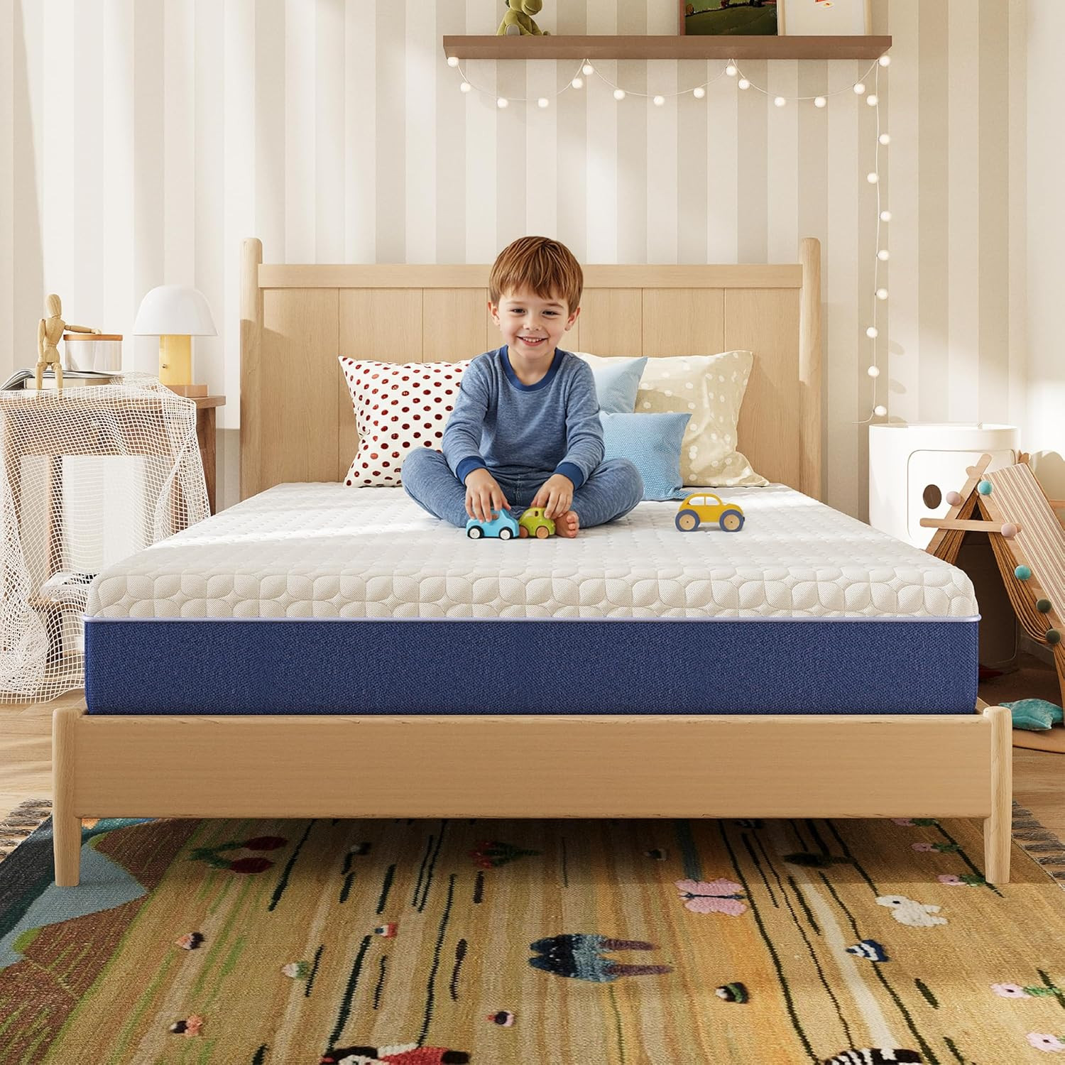 6 Inch Full Size Mattress, Firm Gel Memory Foam Full Mattress in a Box, Firm Bac