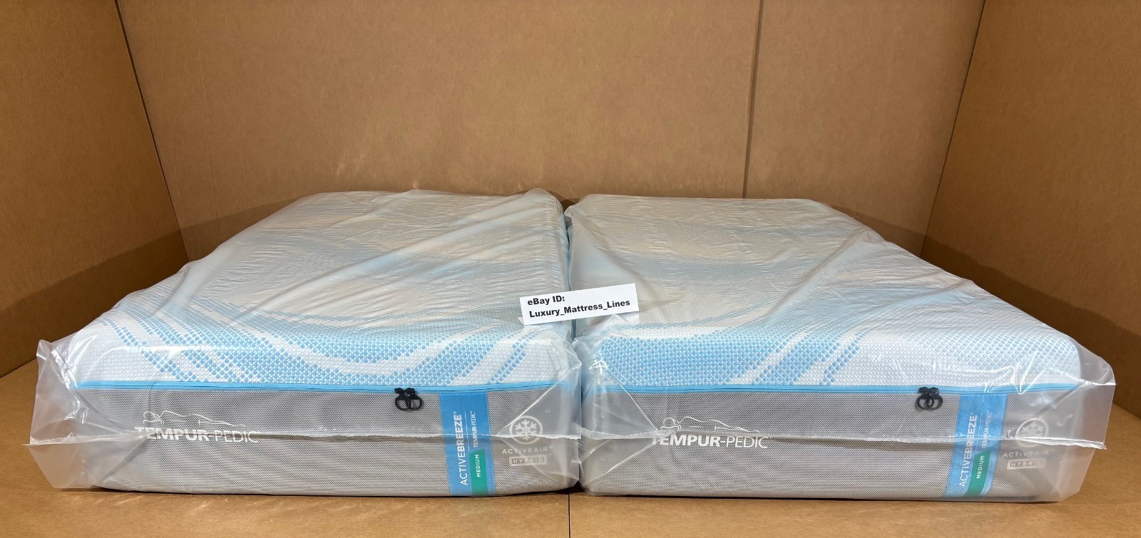 Tempurpedic ActiveBreeze Split King Mattress W/Pro Smart Air Adjustable Base NEW
