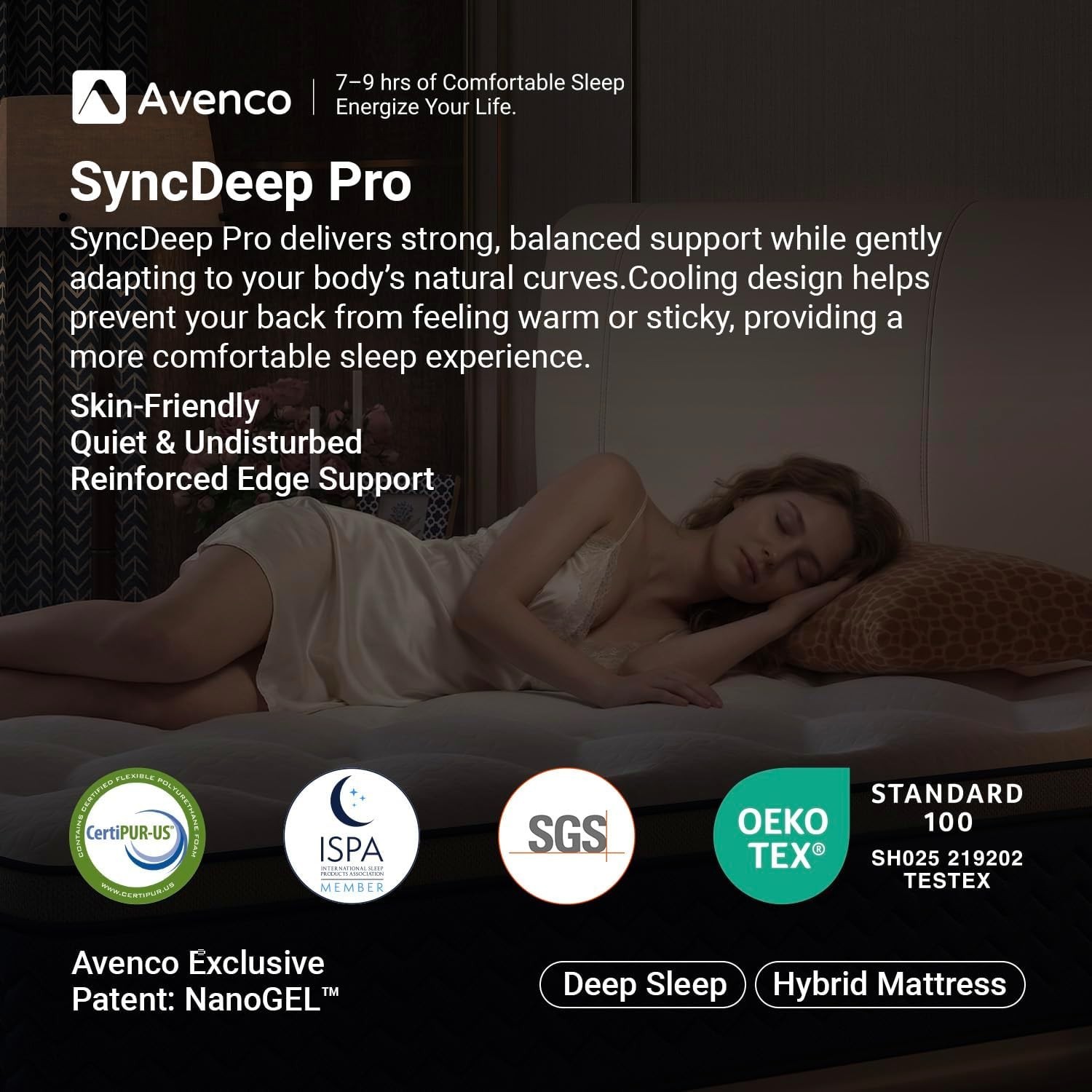 Queen Size Mattress 12 Inch, Hybrid Queen Mattress in a Box, Fiberglass-Free …