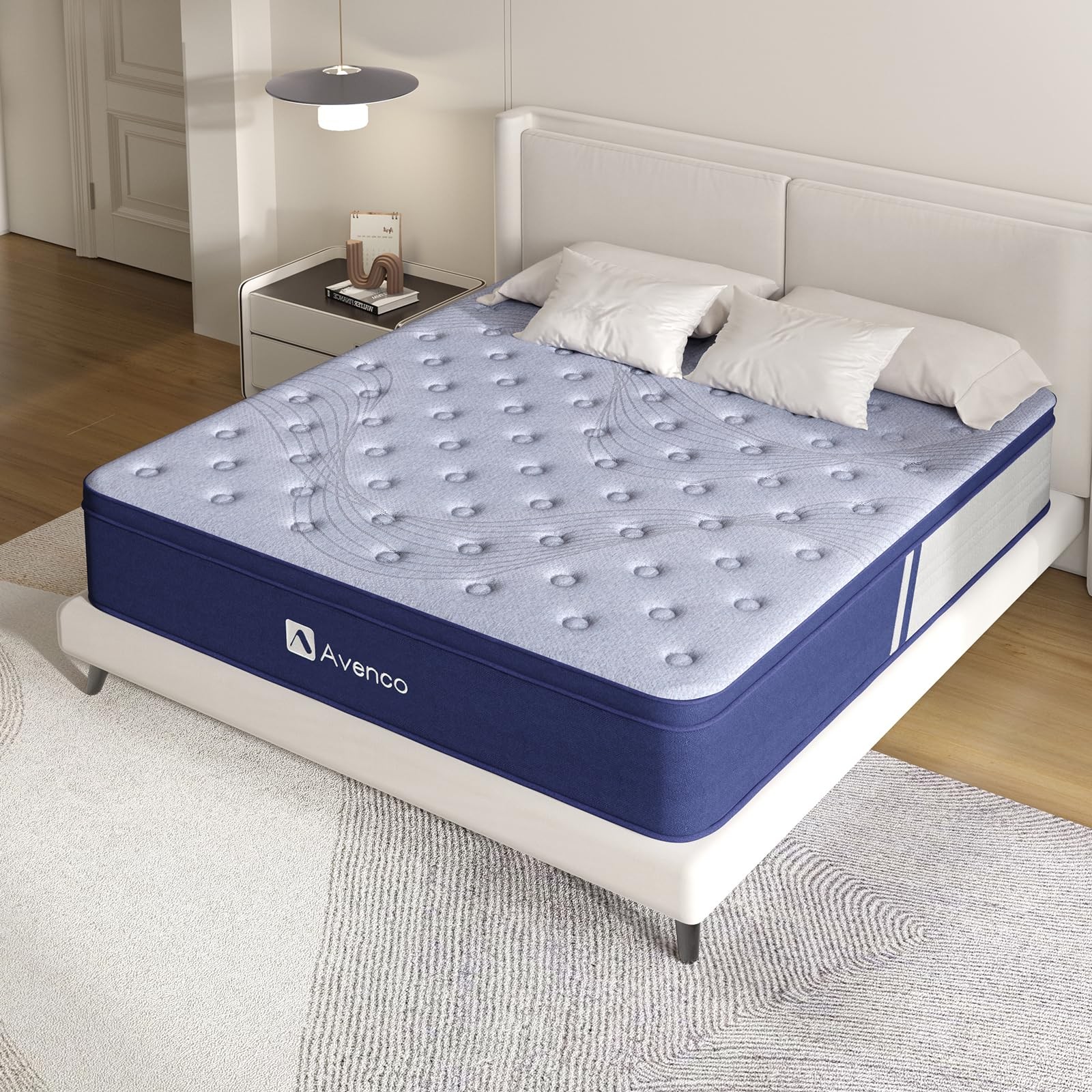 Queen Size Mattress,10 Inch Hybrid Queen Mattress in a Boxfor Pressure & Soun…