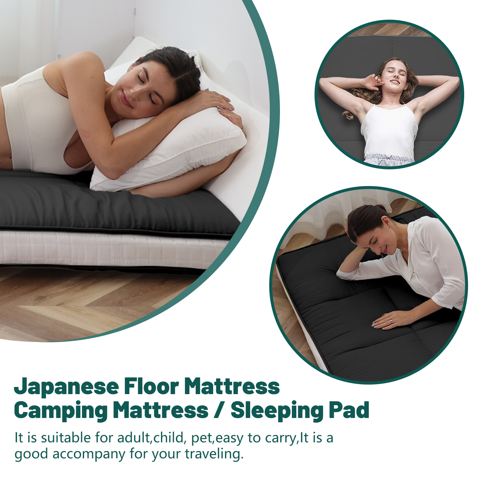 SLSY Futon Mattress for Floor Thick Japanese Floor Mattress Padded TwinFull Size