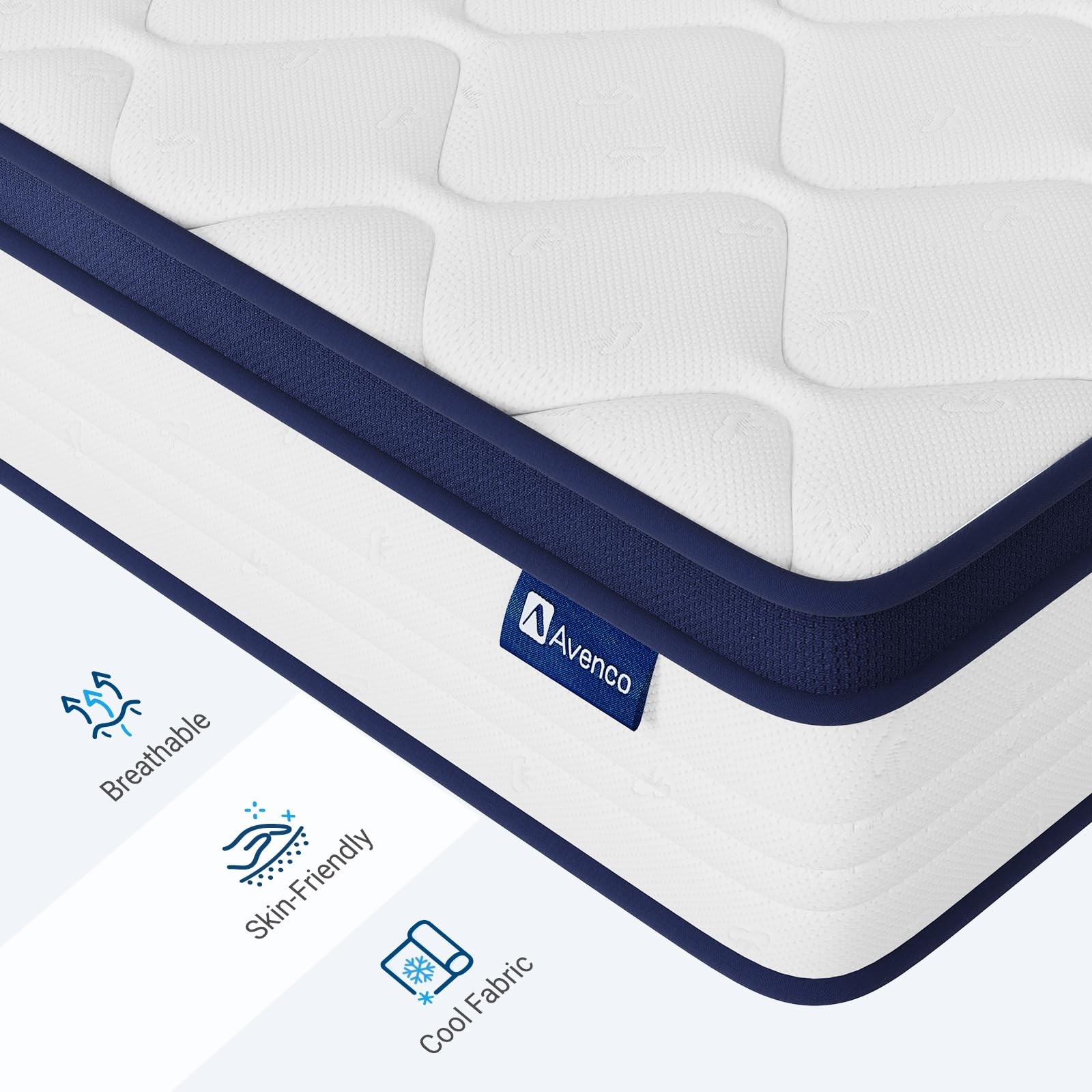Twin Mattress, 10 Inch Hybrid Mattresses in a with Comfort Foam, Individually…