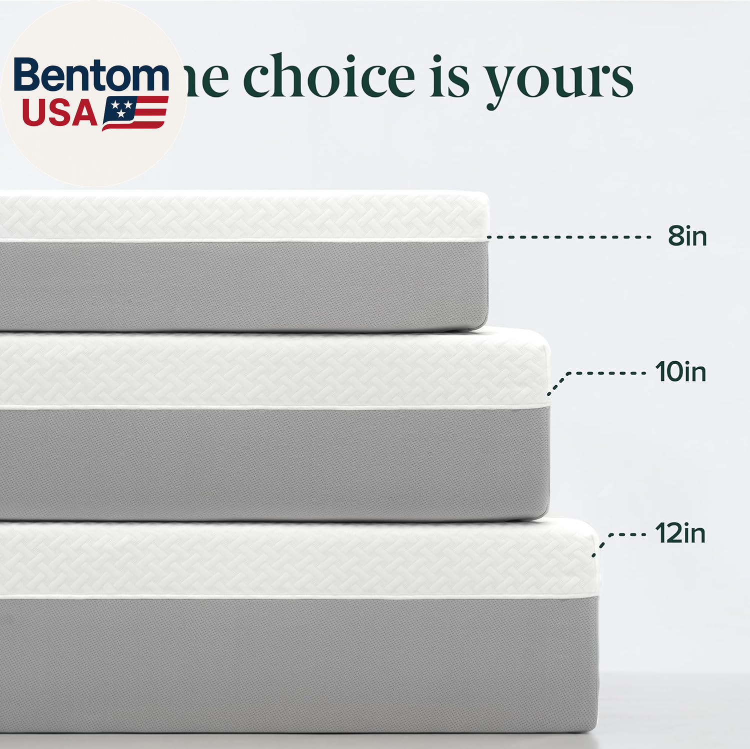 10 Inch Green Tea Essential Memory Foam Mattress [New Version], Queen, Fiberglas