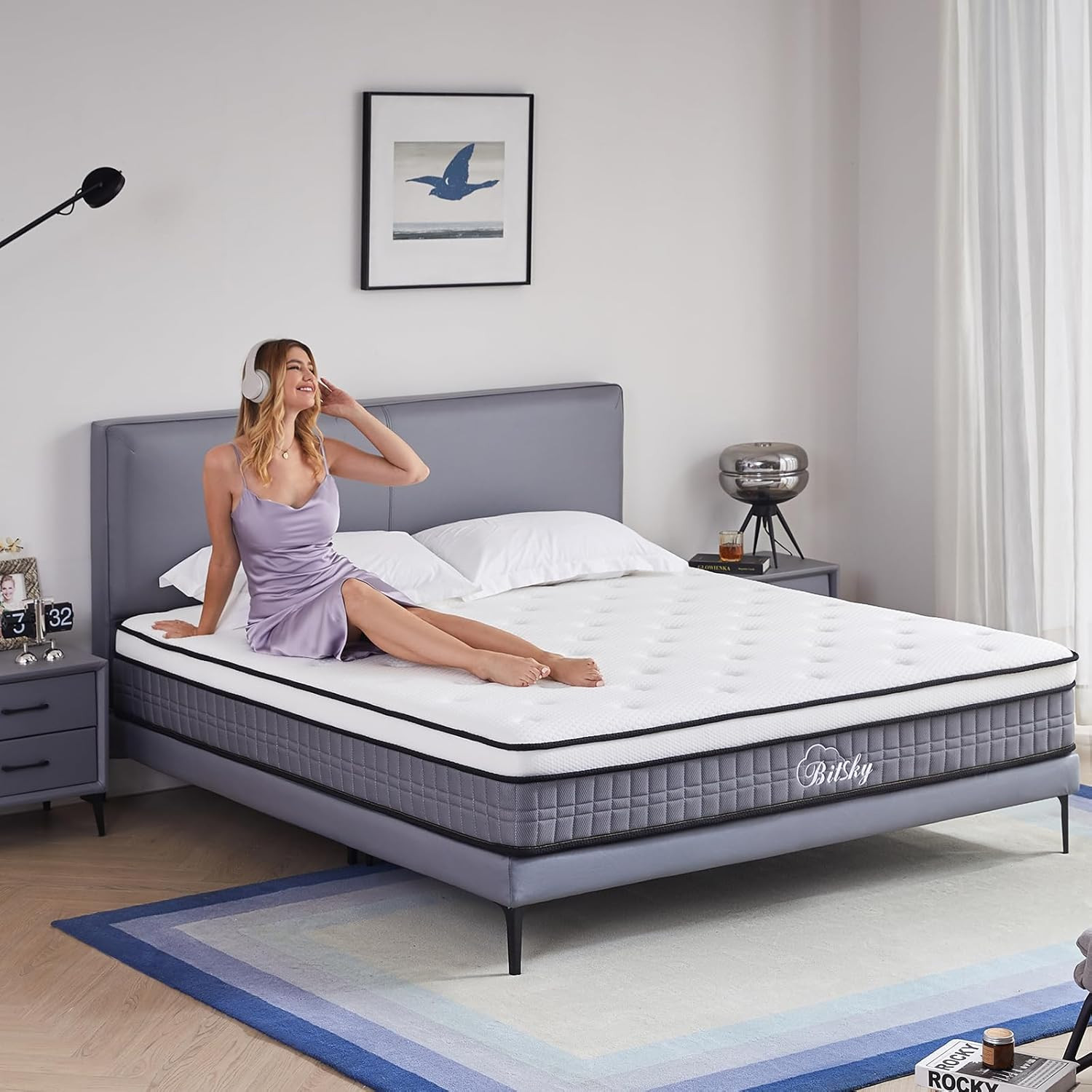 Full Size Mattress – 10 Inches Gel Memory Foam Hybrid Mattress in a Box, Full Ma