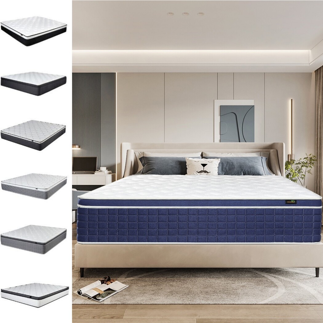 Twin Full Queen King Mattress Gel Memory Foam 10″ 12″ InnerSprings Hybrid Bed