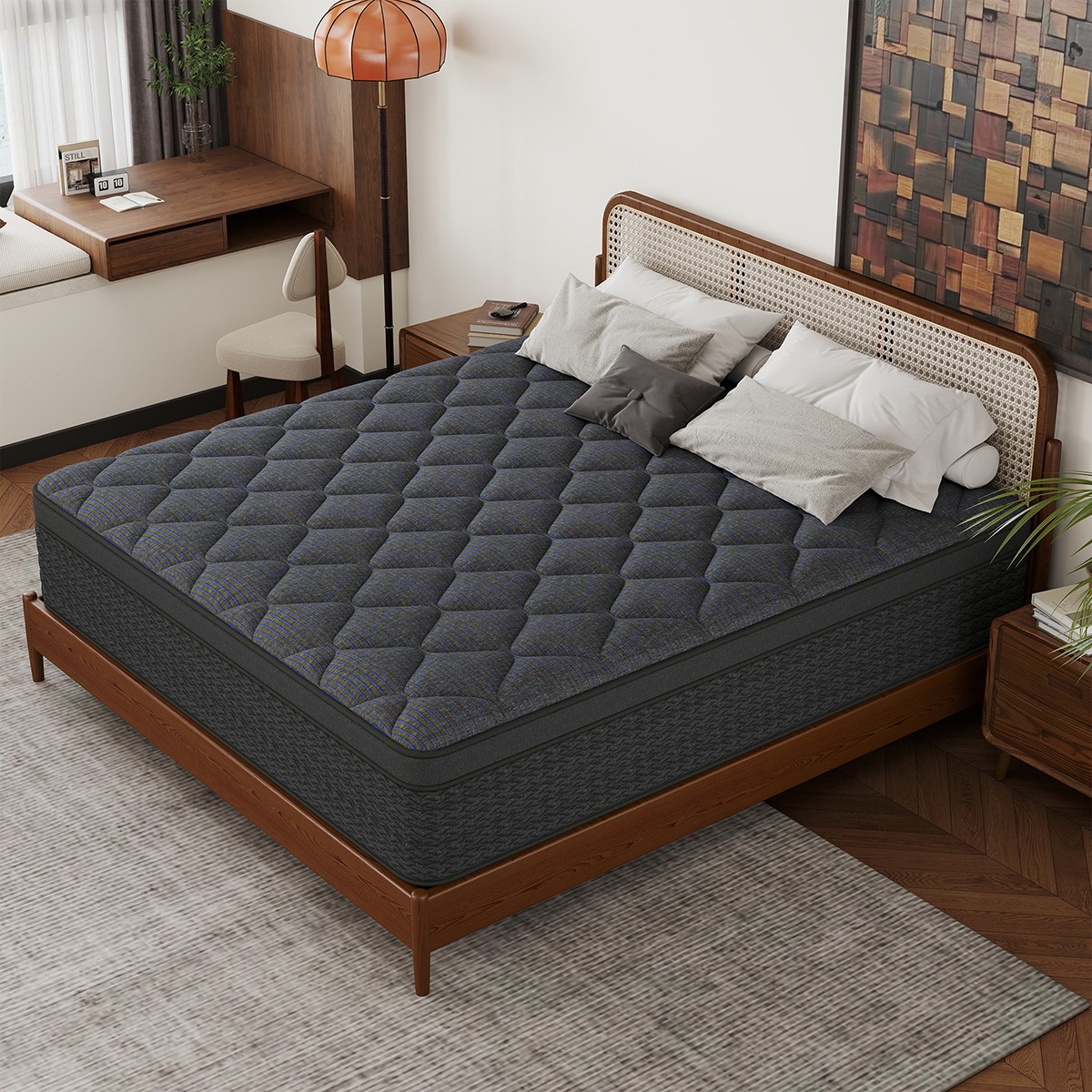 12/14 Inch Gel Memory Foam Hybrid Spring Mattress Twin Full Queen King In A Box