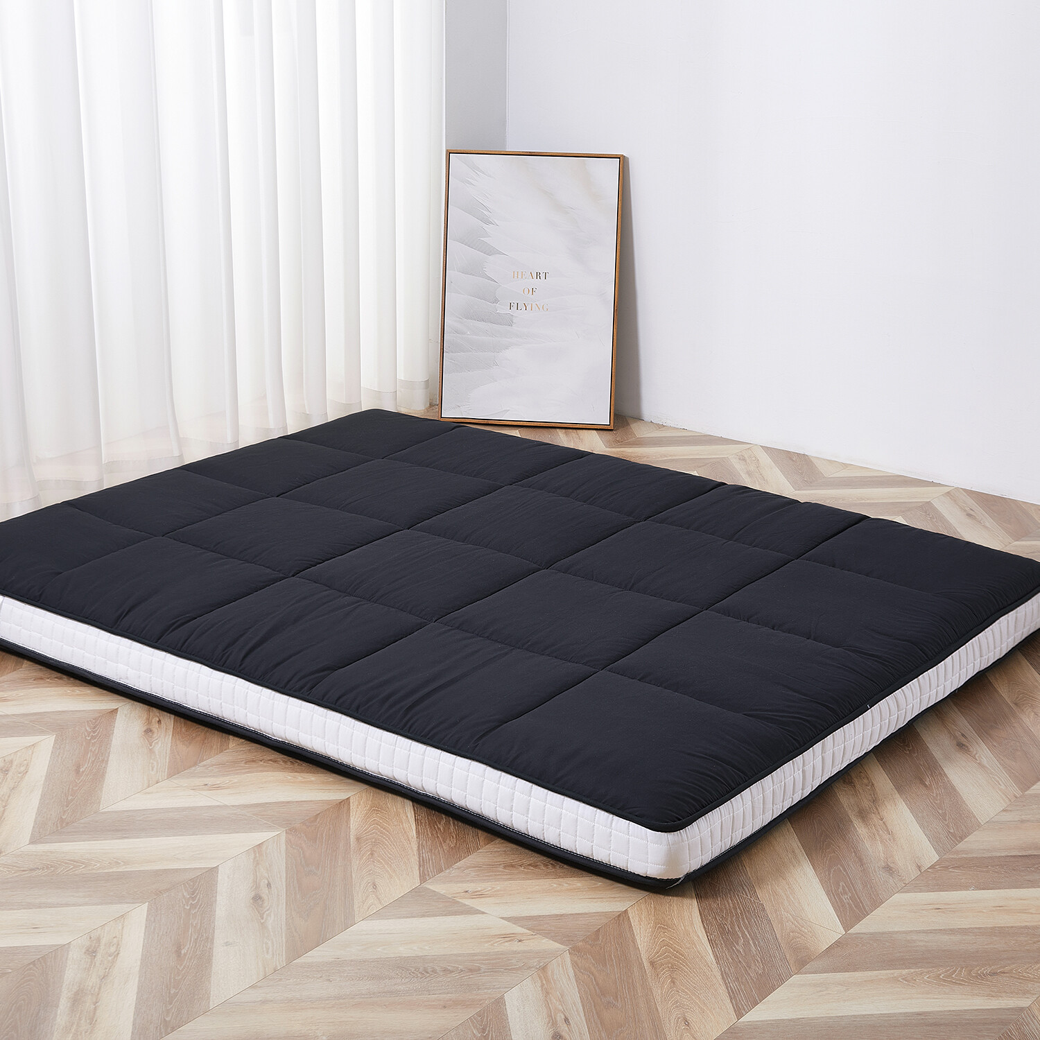 MOPHOTO Japanese Floor Mattress Folding Camping Mattress Kid Sleeping Pad 80×39”