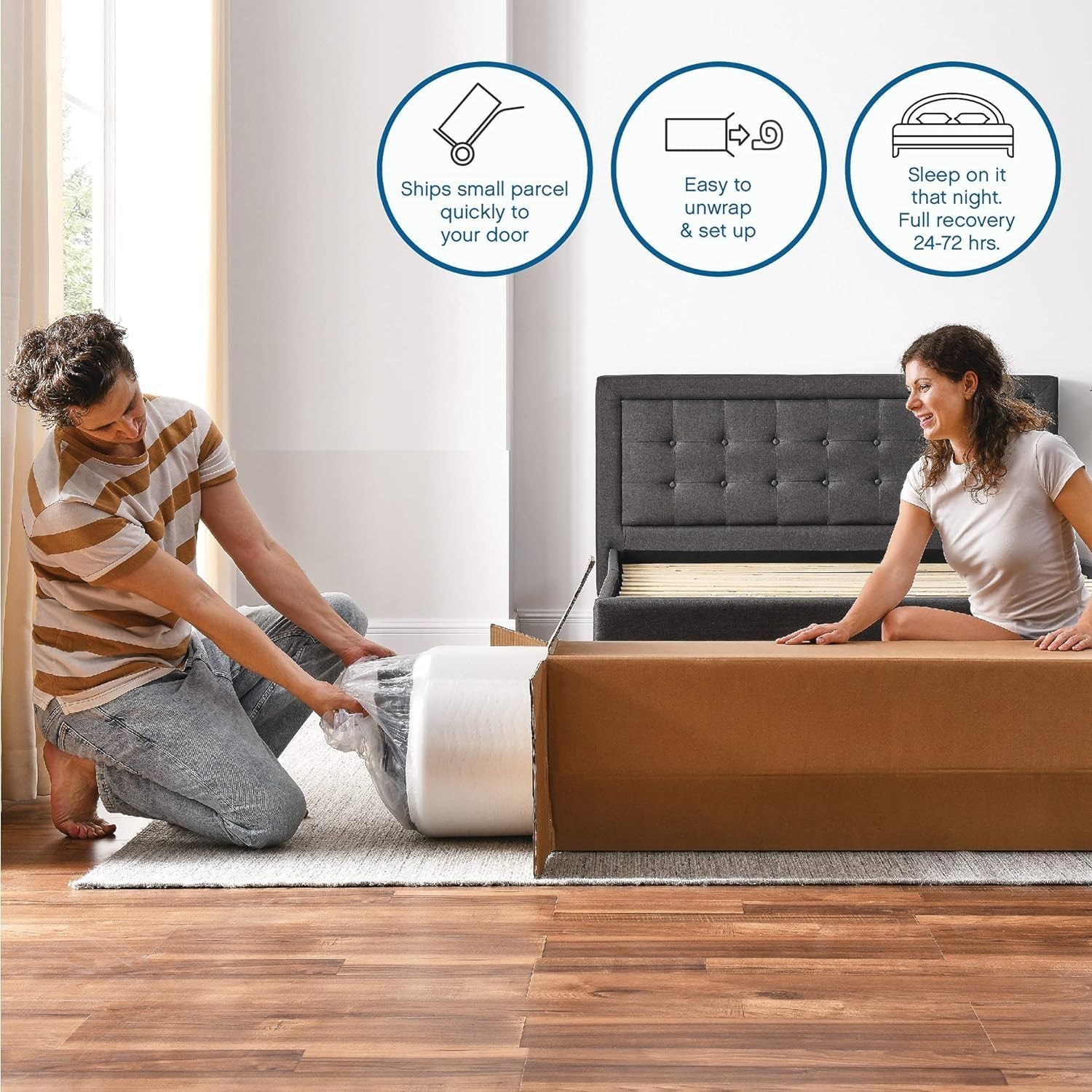 CertiPUR-US 6 Inch Twin Size Mattress – Pressure Relief & Cooling Design