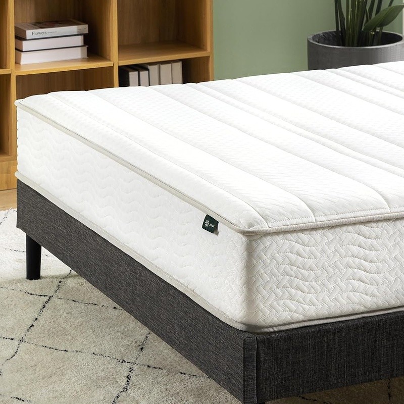 Hybrid Twin Mattress Medium Firm Support Foam Coils CertiPUR-US Safe Durable