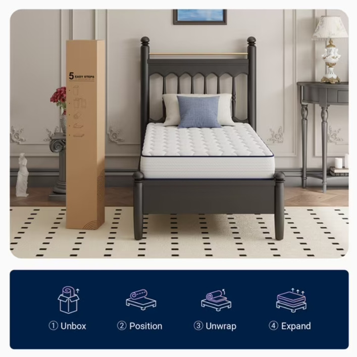 Avenco Pearl 6″ Medium Adult Supportive Innerspring Mattress