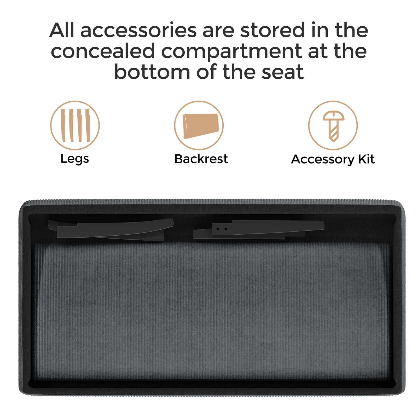 Yaheetech Small 39 inches (W) x 24 (D) x 33.5 (H), Dark Gray