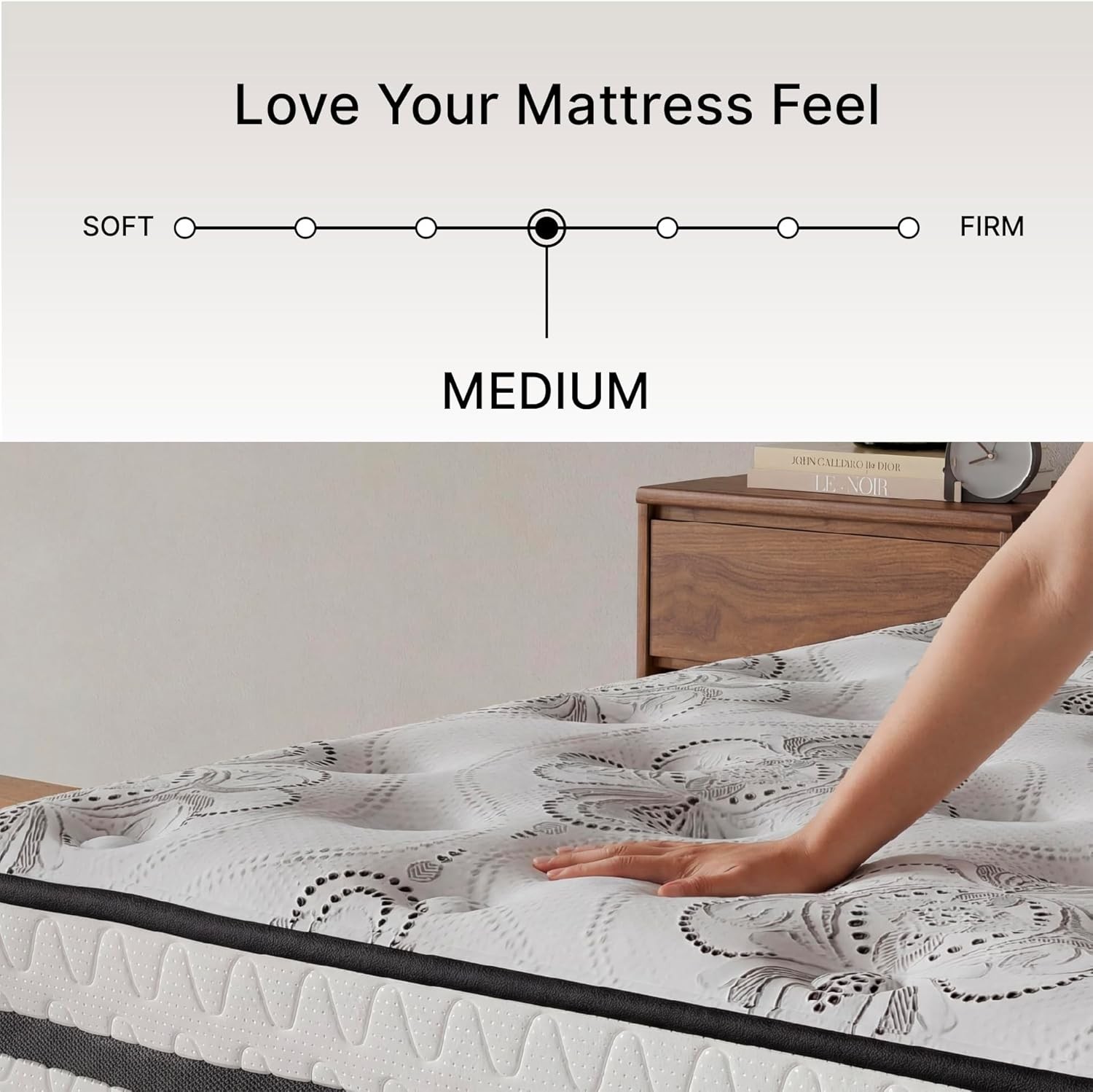Twin Size Bed Mattress with Hybrid Design and Cooling Foam for Ultimate Comfort