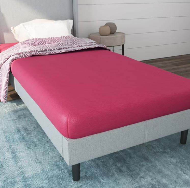 NapQueen Rainbow 5″ Twin, Memory Foam Mattress, White