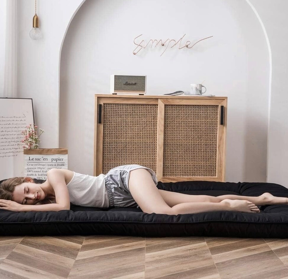 Japanese Floor Mattress Futon Mattress, 4″ Thicken Tatami Mat Sleeping Pad USA