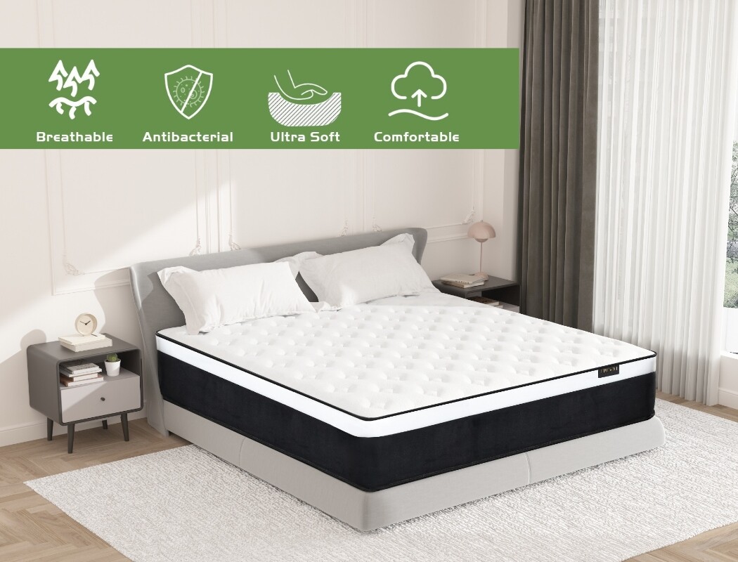 12/14 Inch Mattress Twin Full Queen King Hybrid Memory Foam Spring Bed In a Box