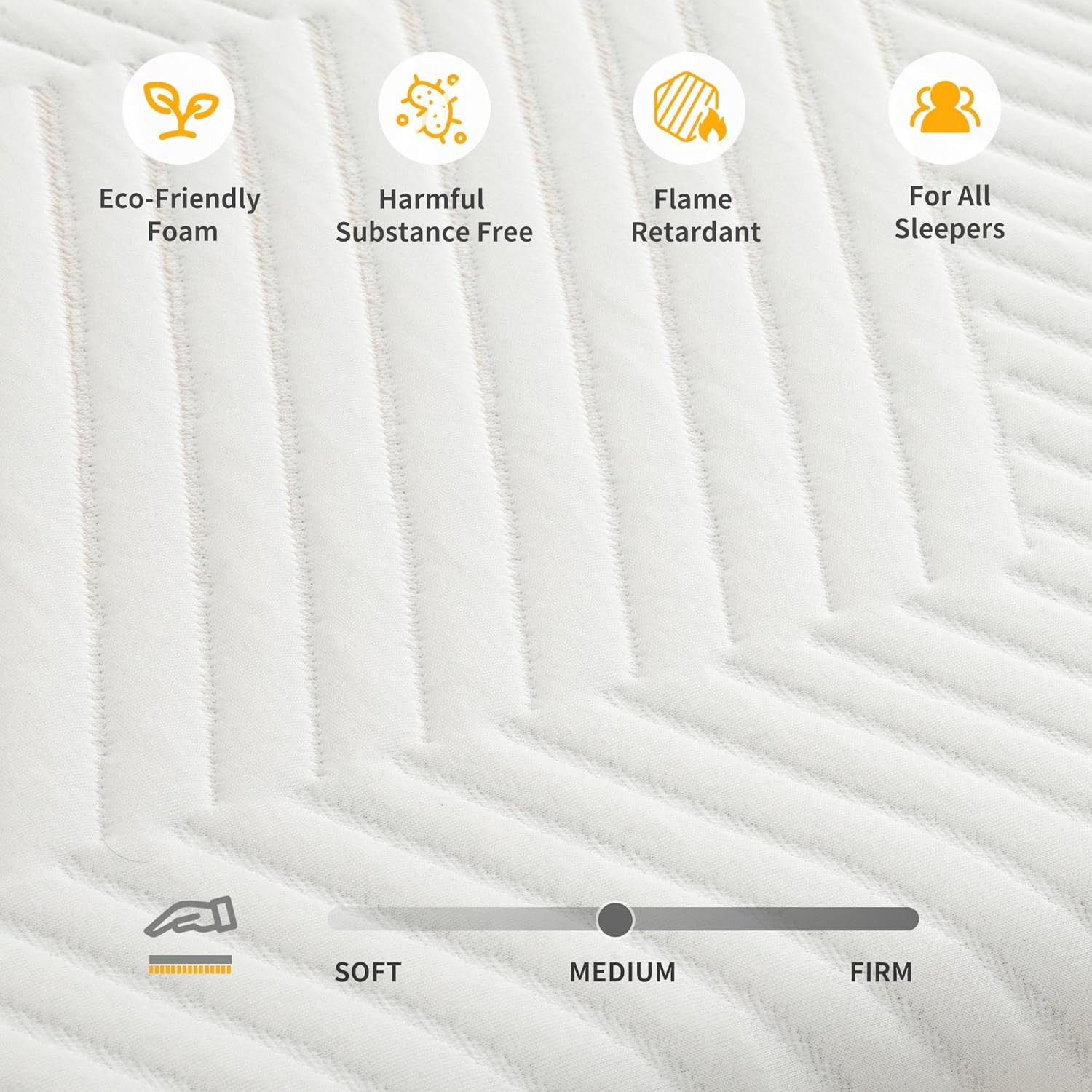 ESHINE King Mattress for Back Pain Relief, 8 Inch Cooling Gel Memory Foam – USA