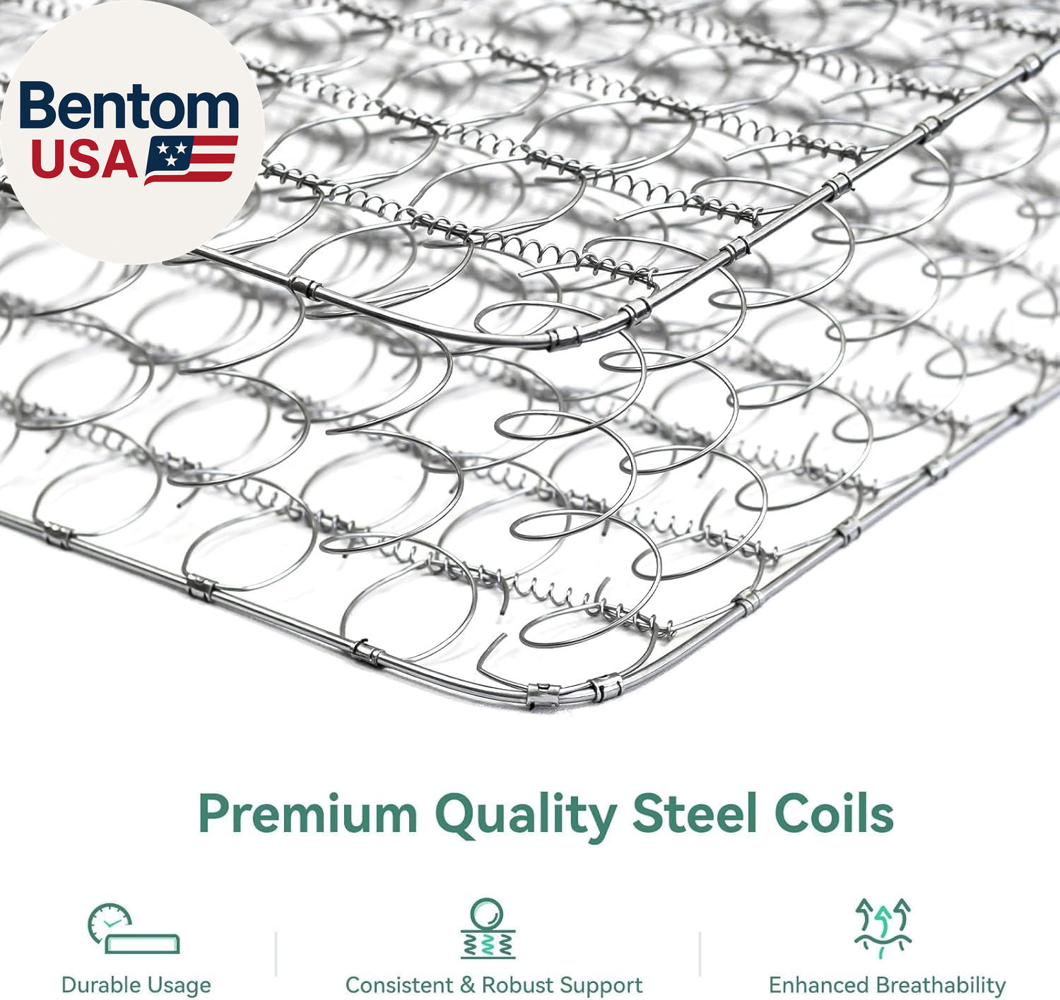 Twin Mattress, 6 Inch Twin Size Mattresses in a Box with Smarts™ Coil for Pressu