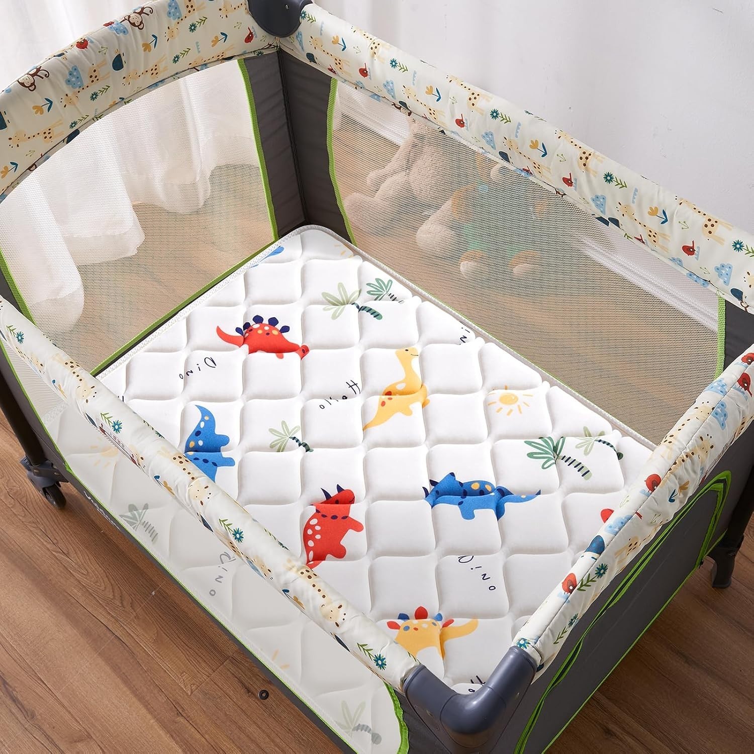Pack and Play Mattress 38″ x 26″ x 1.5″, Firm Support and Comfort Foam, Soft …