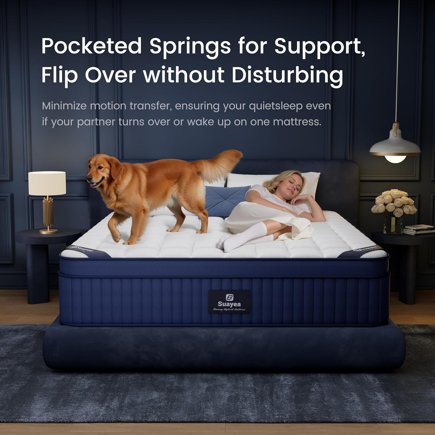Upgraded 14″ King Size Cool Gel Memory Foam Hybrid Mattress for Ultimate Comfort