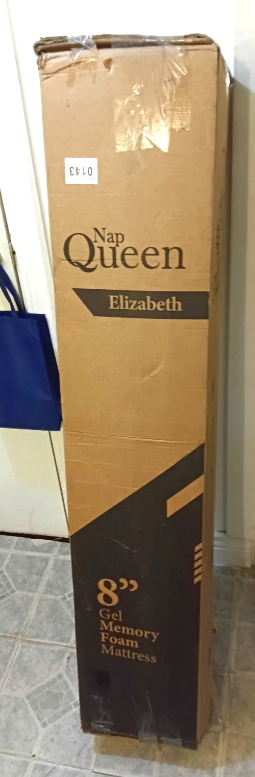 Nap Queen Elizabeth 8″ Gel Memory Foam Mattress Size Full Not Queen NEW