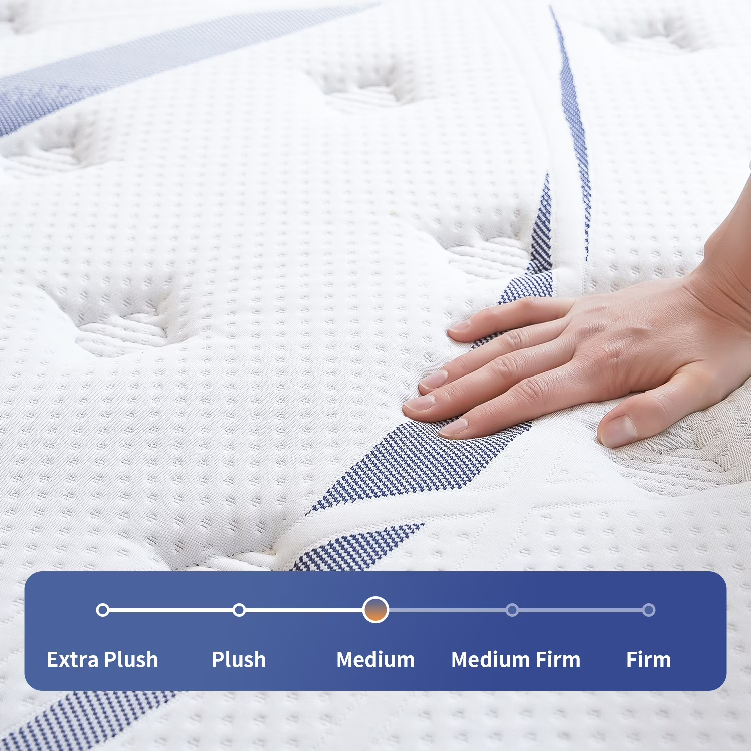 10″ Colchones Queen Size 10 Pulgadas Espuma Memory Foam Hybrid Mattress Modern