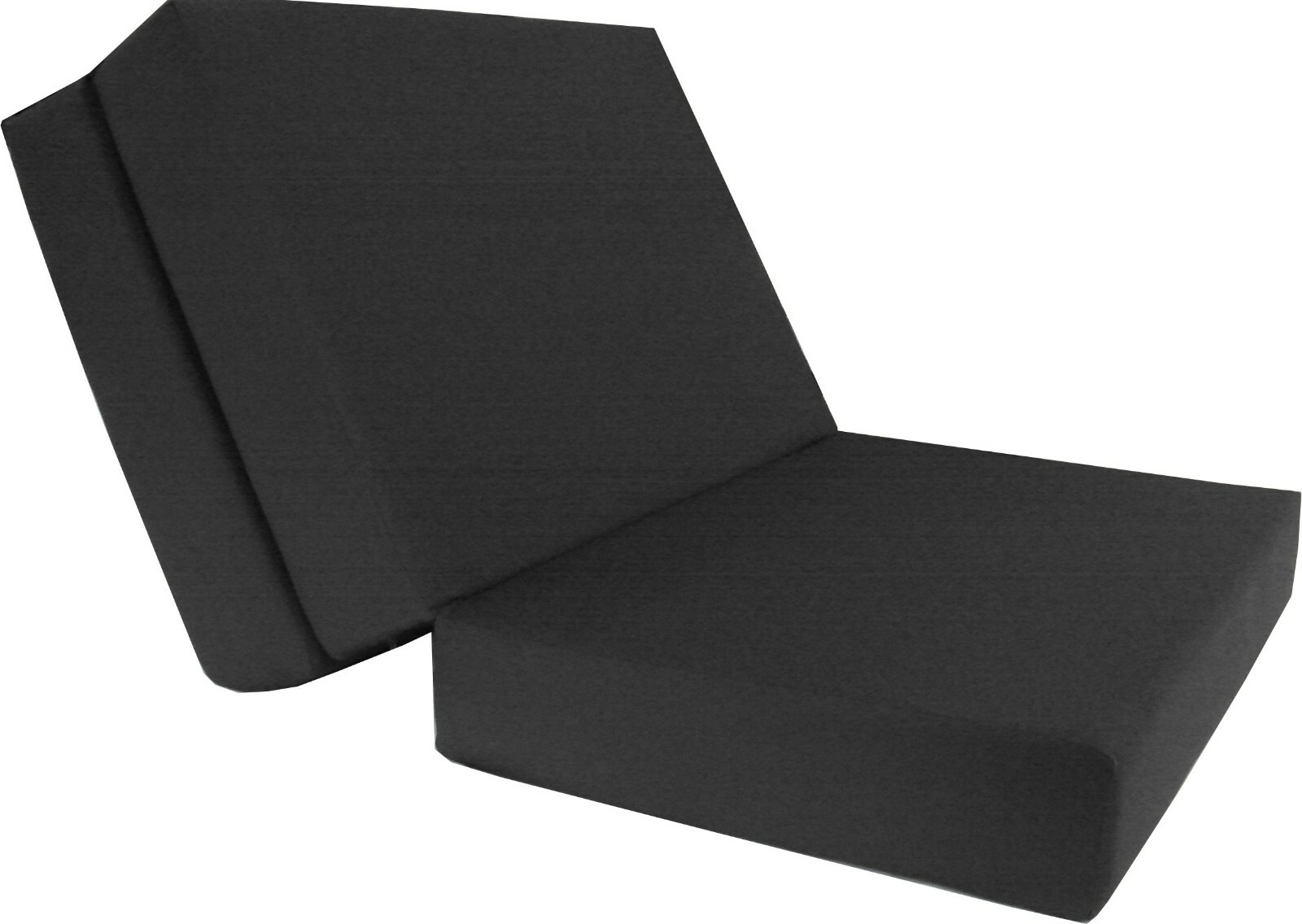 Queen Trifold Foam Beds, Foldable Mattresses, Cushions, Seats 6x60x80, Black