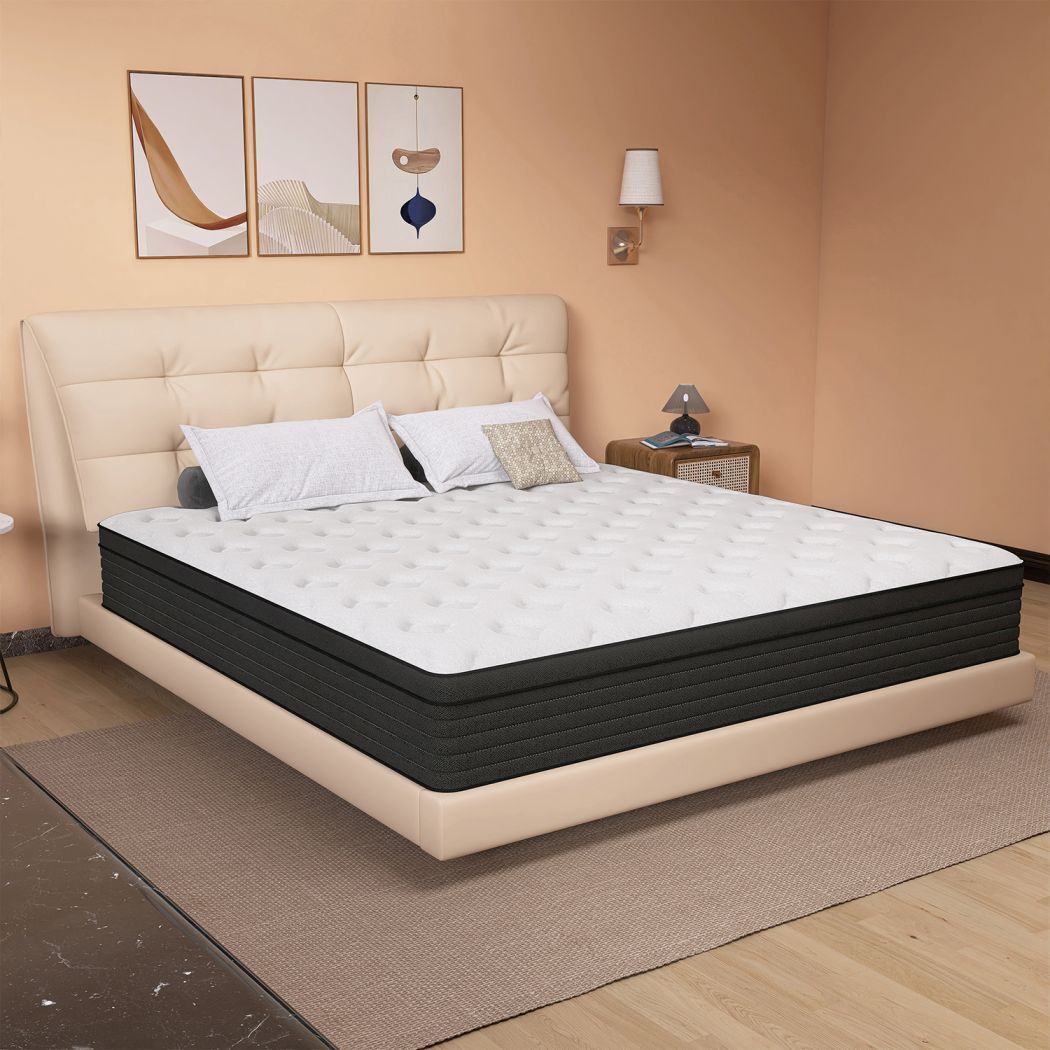 14″ Queen Size Hybrid Memory Foam Mattress in a Box,Pocket Spring Medium Firm