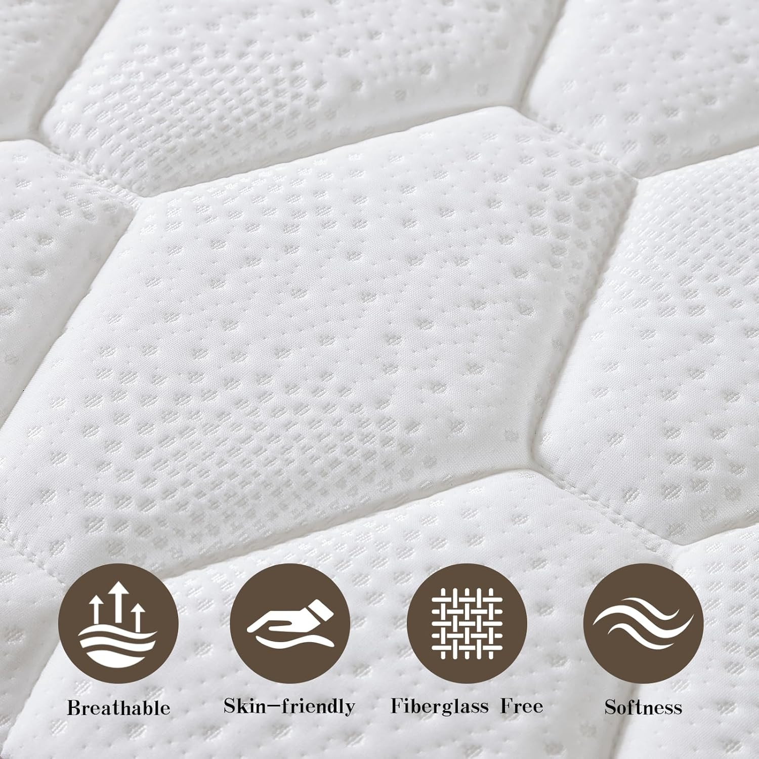 Full Size Mattress, 12 Inch Hybrid Mattress in a Box – Memory Foam with Pocket S