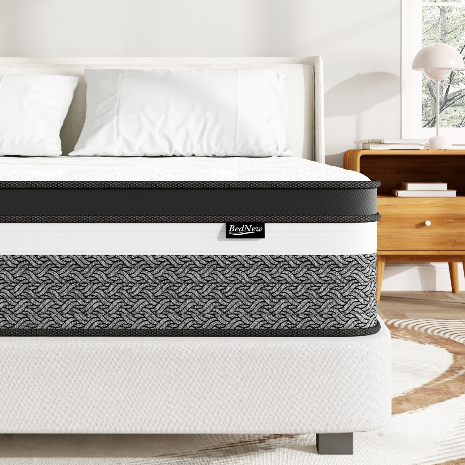 10″ 12″ 14″ Gel Memory Foam Hybrid Queen Mattress Spring Twin Full King in A Box