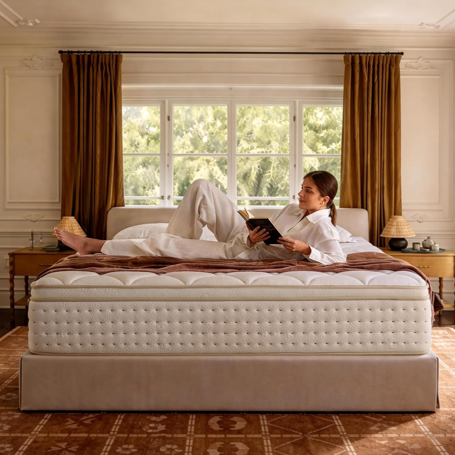 12″ King Size Hybrid Mattress – Medium-Firm Memory Foam for Ultimate Comfort